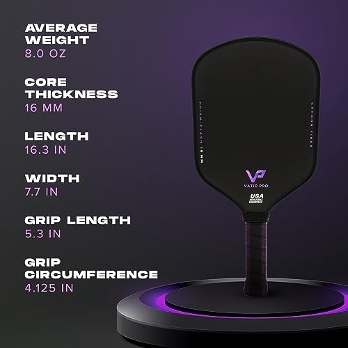 41lGjf6t3gL._AC_.jpg Vatic Pro Prism Flash Carbon Fiber 16mm - Foam Injected Walls - Includes Paddle Cover Sports & Outdoors