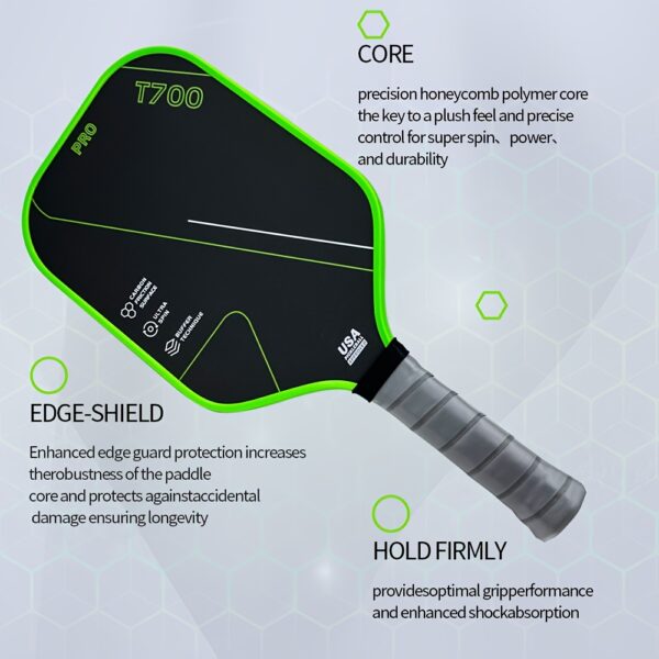 T700 Pro Elite Carbon Fiber Pickleball Paddle