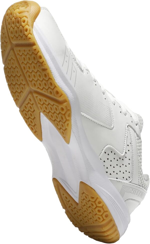 Pickleball Shoes for Men, All Court Tennis Shoes, Arch Support, White