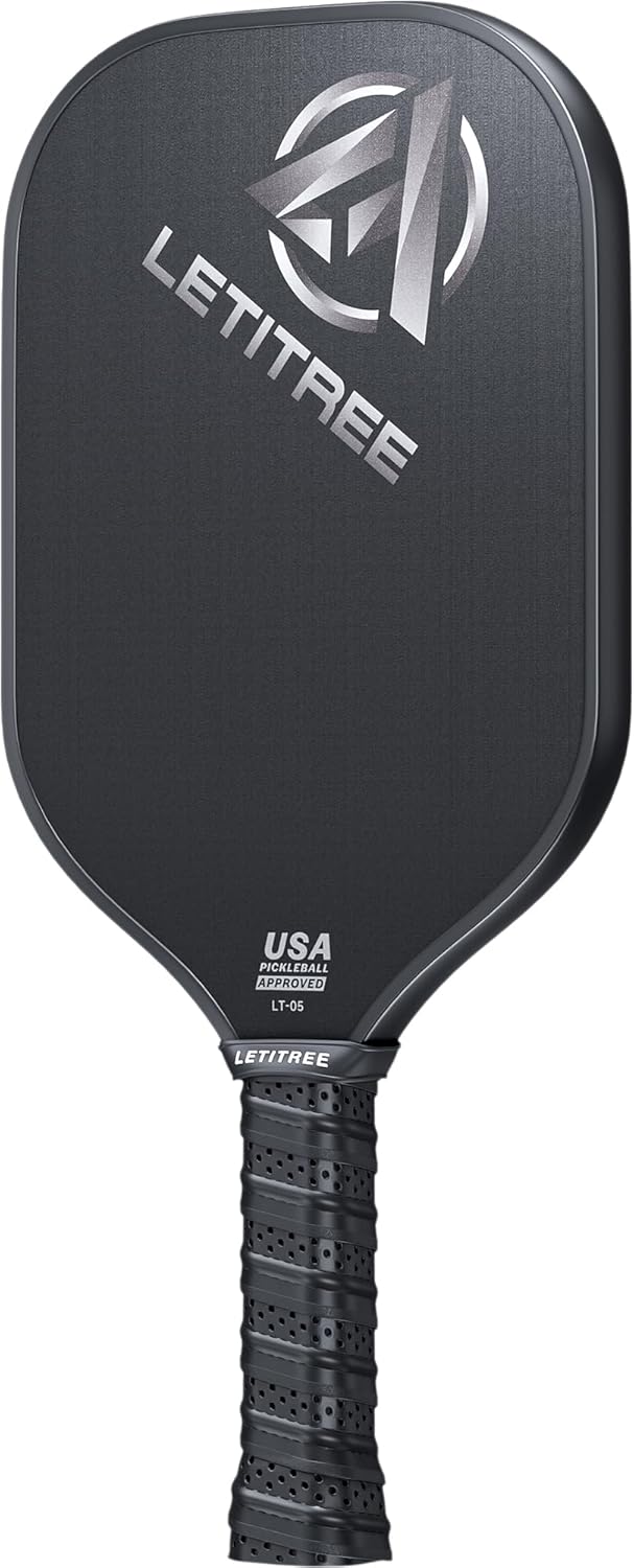 Pickleball Paddle, Carbon Fiber Pickleball Paddle with T700 Carbon Fiber Surface (CFS) 16mm Polypropylene Honeycomb Core Pickleball Racket, USAPA Pickleball Paddles