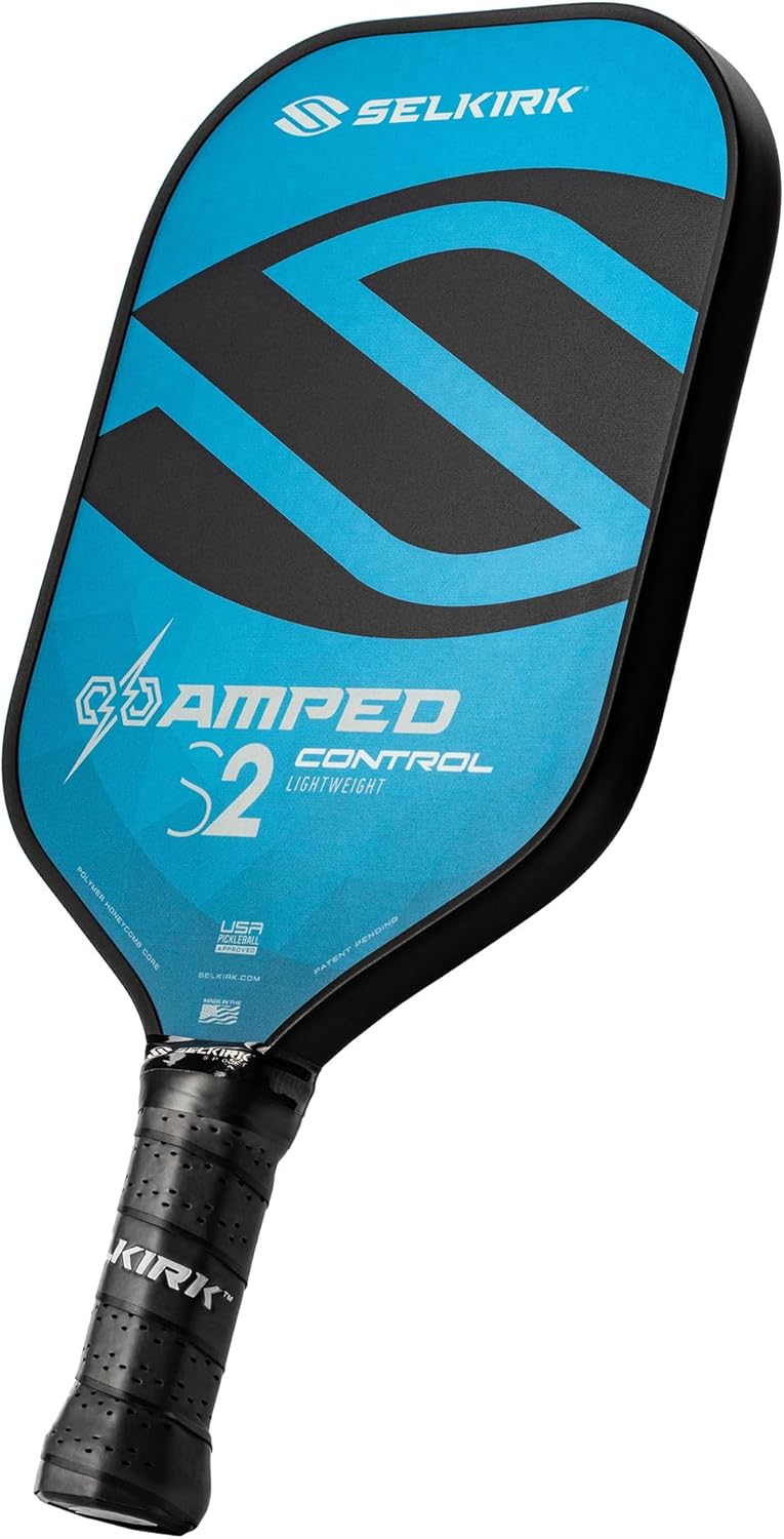 Selkirk Amped Collection Pickleball Paddle | Amped Pro | Amped Control | Pickleball Paddle with Polypropylene X5+ 16mm Core | Amped Fiberglass Pickleball Rackets