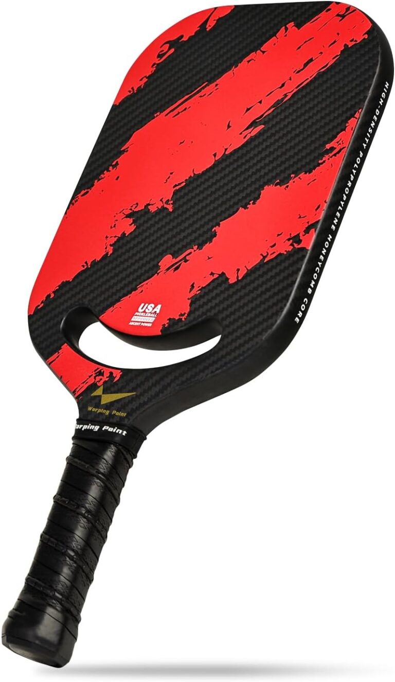Warping Point Ascent Pickleball Paddles| Carbon Fiber Pickleball Racket with Aero Throat | Textured Grit Surface | Hexa Polymer Core | Designed for Swing Speed and Maneuverability Warping Point Ascent Pickleball Paddles| Carbon Fiber Pickleball Racket with Aero Throat | Textured Grit Surface | Hexa Polymer Core | Designed for Swing Speed and Maneuverability