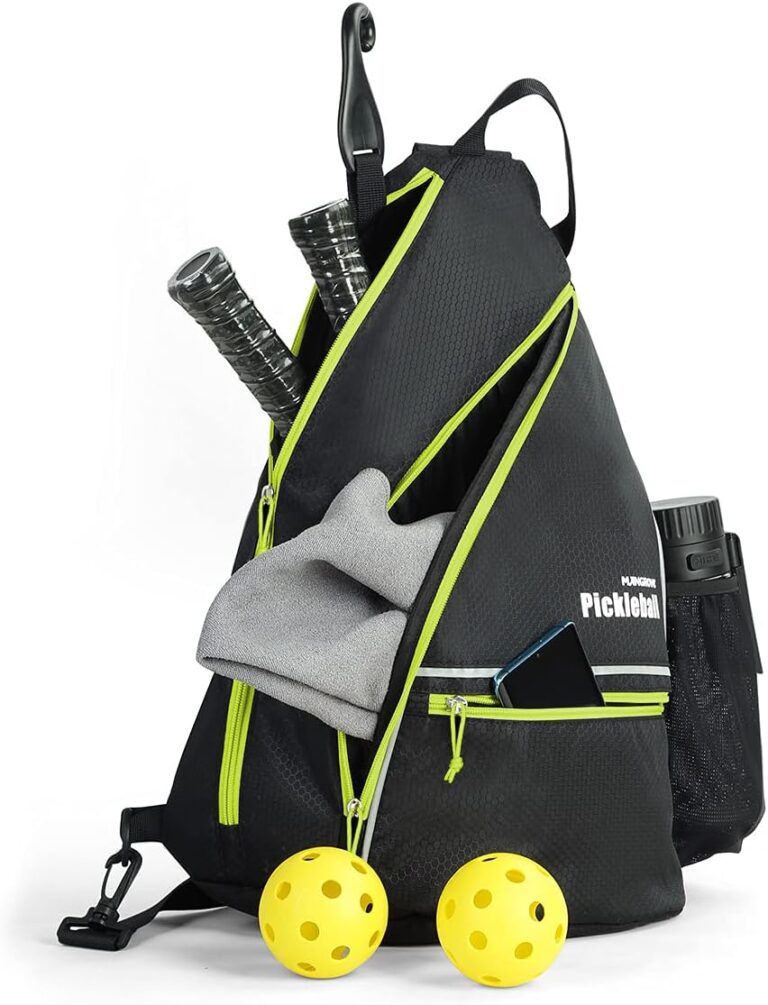 Mangrove Pickleball Bag, Men’s & Women’s Pickleball Backpack, Adjustable Sling Bag w/Fence Hook/Large Capacity/Safety Pocket Mangrove Pickleball Bag, Men’s & Women’s Pickleball Backpack, Adjustable Sling Bag w/Fence Hook/Large Capacity/Safety Pocket